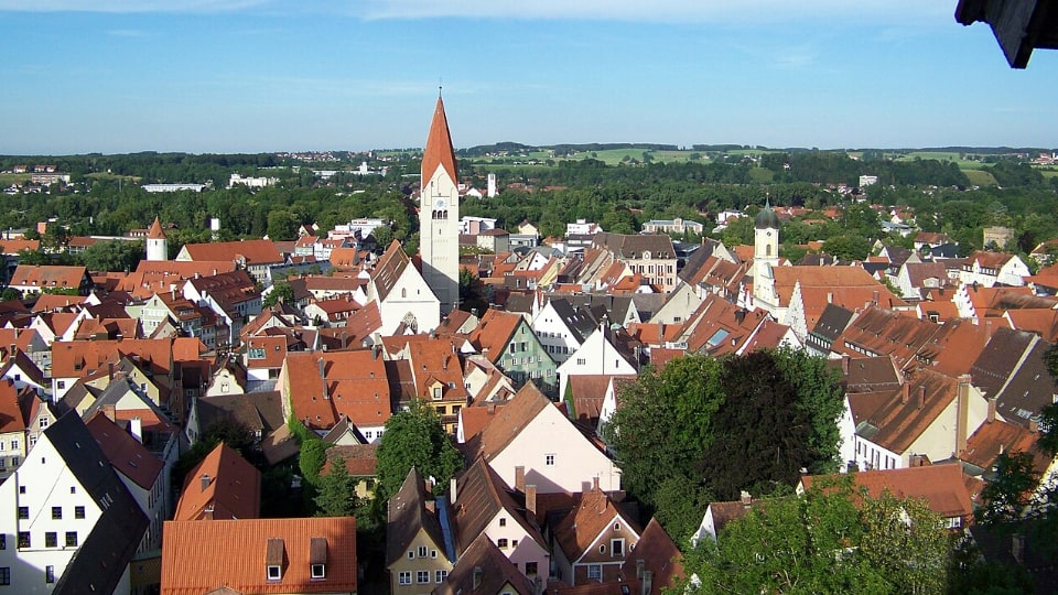 Kaufbeurer Altstadt vom Fünfknopfturm aus