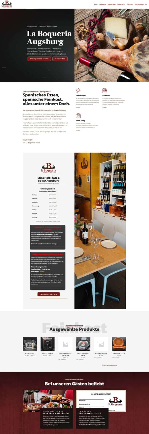 Referenz Gastronomie Restaurant Website