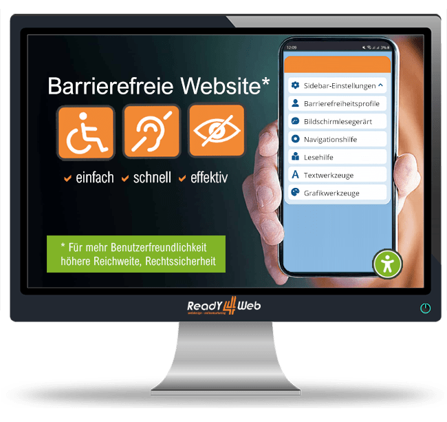 Monitor barrierefreie Website Barrierefreie Website - So machen Sie Ihre Webseite fit.
