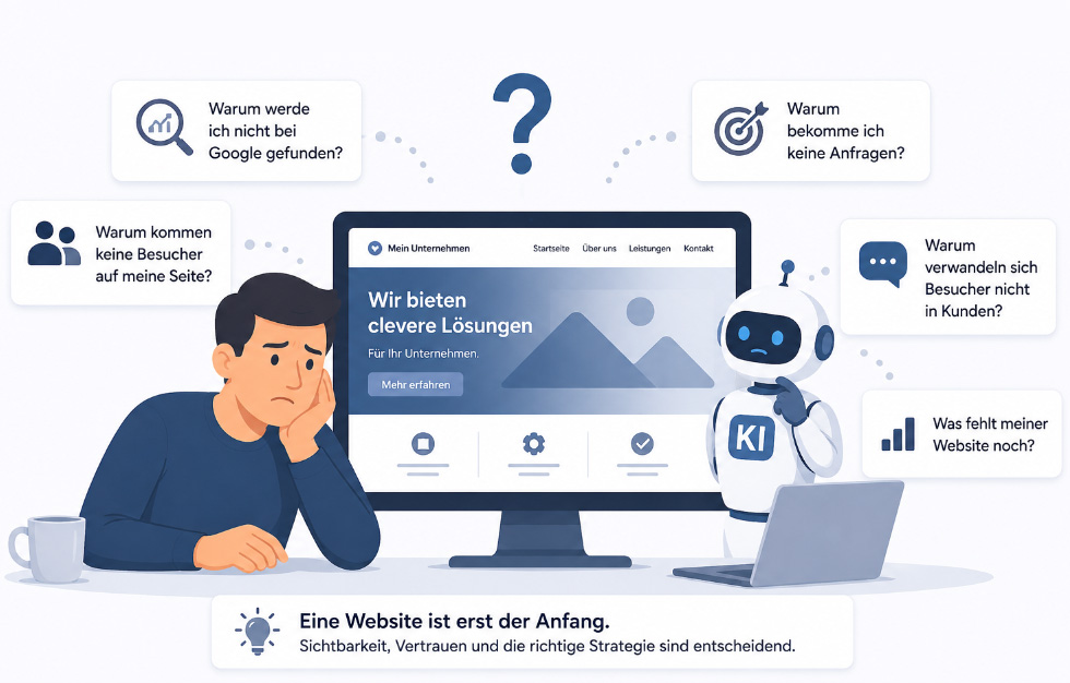 Website mit KI erstellt, aber warum kommen keine Kunden?