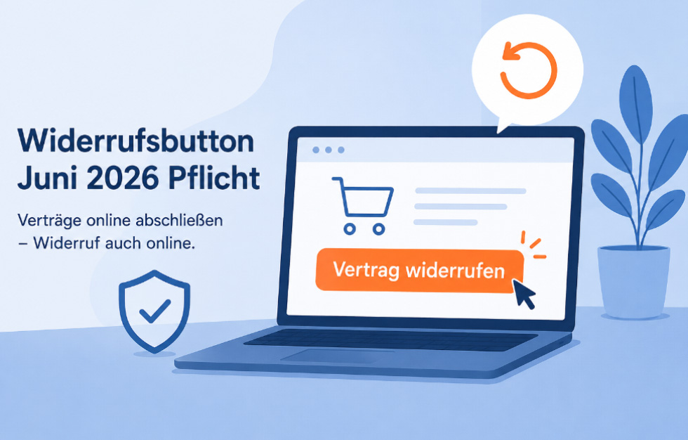 Widerrufbutton auf Website Pflicht ab Juni 2026 Widerrufbutton auf Website Pflicht ab Juni 2026